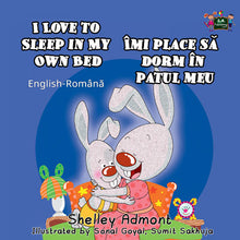 English-Romanian-Bilingual-Children's-picture-book-I-Love-to-Sleep-in-My-Own-Bed-cover