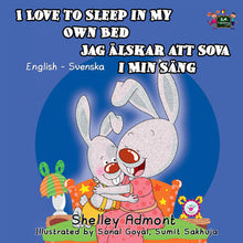 English-Swedish-Bilingual-children's-bunnies-book-Shelley-Admont-KidKiddos-I-Love-to-Sleep-in-My-Own-Bed-cover