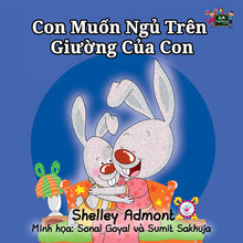 Vietnamese-language-bedtime-story-for-kids-Shelley-Admont-I-Love-to-Sleep-in-My-Own-Bed-cover