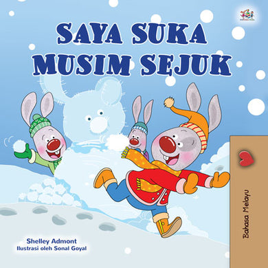 Malay-book-children-weather-I-Love-Winter-Shelley-Admont-cover