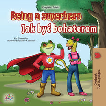 Polish-English-dual-language-book-for-kids-Being-a-Superhero-cover
