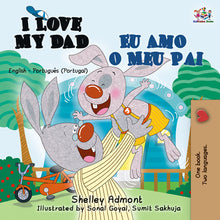 Portuguese-Portugal-Bilingual-kids-bunnies-book-Shelley-Admont-I-Love-My-Dad-cover