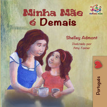 Portuguese-language-children's-bedtime-story-girls-Shelley-Admont-My-Mom-is-Awesome-cover