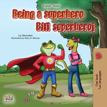 Serbian-English-dual-language-book-for-kids-Being-a-Superhero-cover