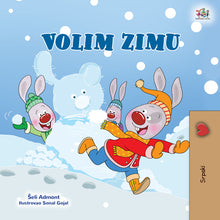 Serbian-Latin-book-children-weather-I-Love-Winter-Shelley-Admont-cover