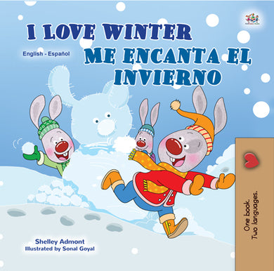 Spanish-Bilingual-book-kids-seasons-I-Love-Winter-KidKiddos-cover