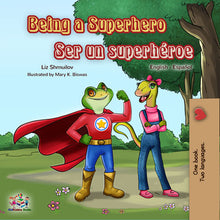 Spanish-English-Bilingual-children-book-Being-a-Superhero-cover