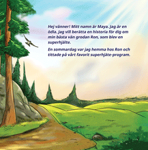 Swedish-language-childrens-bedtime-story-Being-a-Superhero-page1