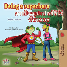 Thai-English-dual-language-book-for-kids-Being-a-Superhero-cover