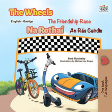 The-Wheels-The-Friendship-Race-Inna-Nusinsky-English-Irish-Kids-book-cover