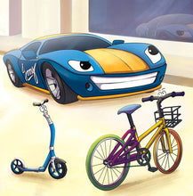 French-children's-picture-book-about-cars-Wheels-The-Friendship-Race-page1_1