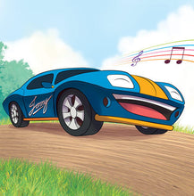 English-Welsh-Bilingual-children-cars-book-Wheels-The-Friendship-Race-page5