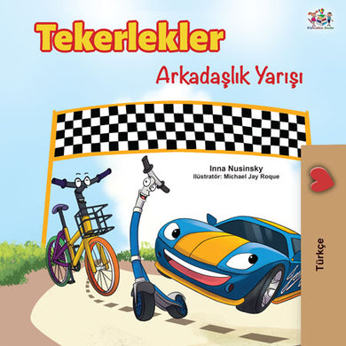 Turkish-Language-kids-cars-story-Wheels-The-Friendship-Race-cover