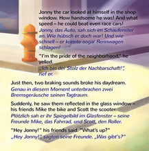 English-German-Bilingual-children-cars-book-Wheels-The-Friendship-Race-page1_2