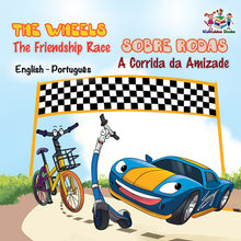 Wheels-The-Friendship-Race-English-Portuguese-Bilingual-children's-picture-book-cover