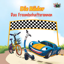 German-Language-kids-cars-story-Wheels-The-Friendship-Race-cover