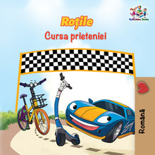 Romanian-children's-cars-picture-book-Wheels-The-Friendship-Race-cover